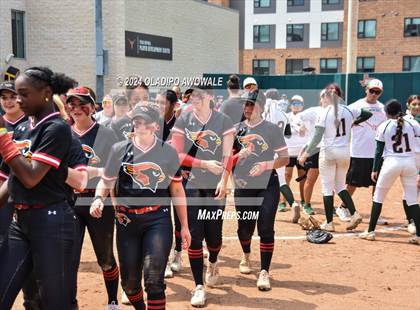 Thumbnail 3 in Melissa vs. Harlingen South (UIL 5A Softball Final) photogallery.