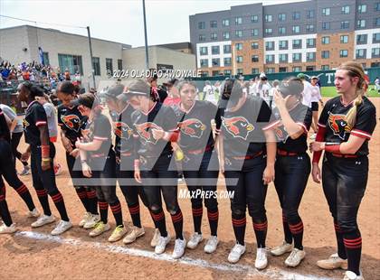 Thumbnail 3 in Melissa vs. Harlingen South (UIL 5A Softball Final) photogallery.
