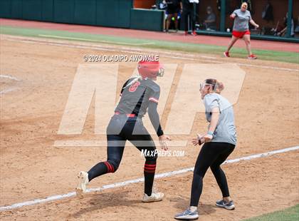 Thumbnail 3 in Melissa vs. Harlingen South (UIL 5A Softball Final) photogallery.
