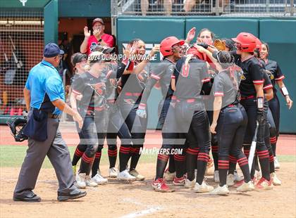 Thumbnail 1 in Melissa vs. Harlingen South (UIL 5A Softball Final) photogallery.