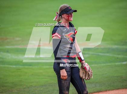 Thumbnail 3 in Melissa vs. Harlingen South (UIL 5A Softball Final) photogallery.