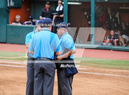 Thumbnail 3 in Melissa vs. Harlingen South (UIL 5A Softball Final) photogallery.