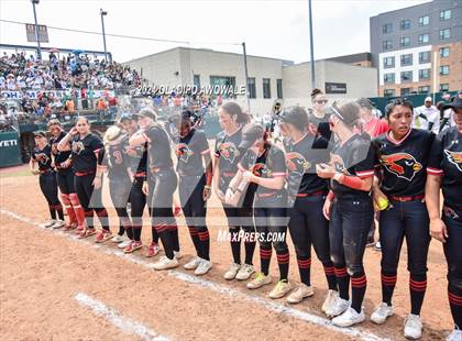 Thumbnail 3 in Melissa vs. Harlingen South (UIL 5A Softball Final) photogallery.
