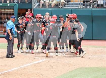 Thumbnail 3 in Melissa vs. Harlingen South (UIL 5A Softball Final) photogallery.