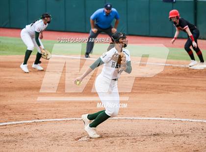 Thumbnail 2 in Melissa vs. Harlingen South (UIL 5A Softball Final) photogallery.