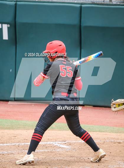 Thumbnail 2 in Melissa vs. Harlingen South (UIL 5A Softball Final) photogallery.