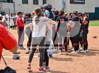 Thumbnail 3 in Melissa vs. Harlingen South (UIL 5A Softball Final) photogallery.