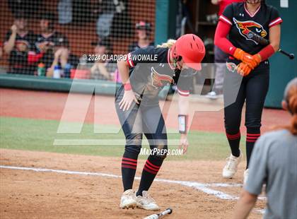 Thumbnail 3 in Melissa vs. Harlingen South (UIL 5A Softball Final) photogallery.