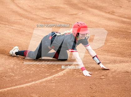 Thumbnail 3 in Melissa vs. Harlingen South (UIL 5A Softball Final) photogallery.