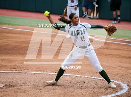 Thumbnail 2 in Melissa vs. Harlingen South (UIL 5A Softball Final) photogallery.