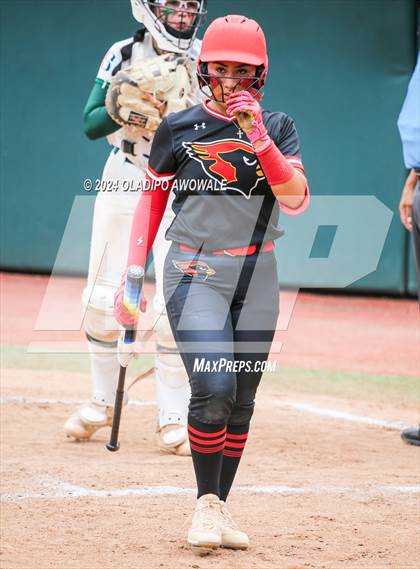 Thumbnail 2 in Melissa vs. Harlingen South (UIL 5A Softball Final) photogallery.