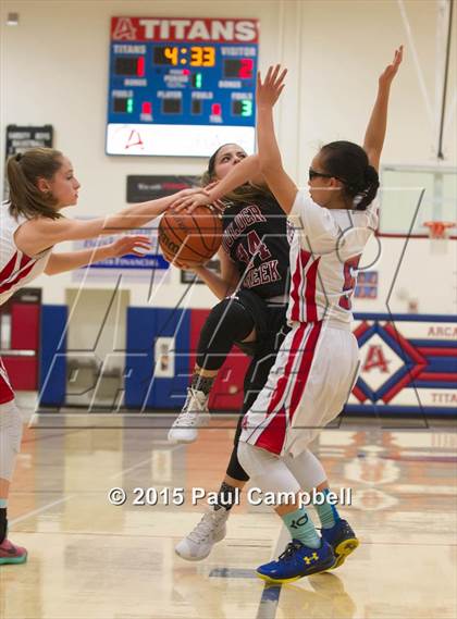 Thumbnail 1 in Arcadia vs Boulder Creek (Arcadia Lady Hoops Tournament) photogallery.