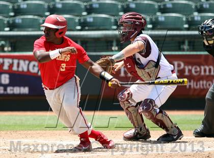 Thumbnail 2 in Hallettsville vs. Hughes Springs (UIL 2A Final) photogallery.