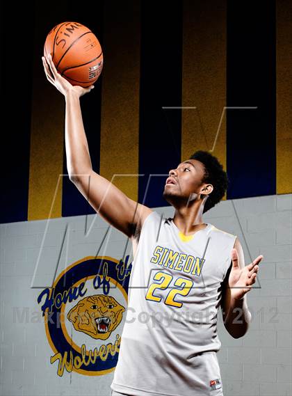 Thumbnail 1 in Simeon (Preseason Top 10 Photo Shoot) photogallery.