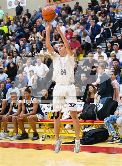 Thumbnail 2 in Rancho Christian vs. Pinnacle (Hoophall West Tournament)  photogallery.