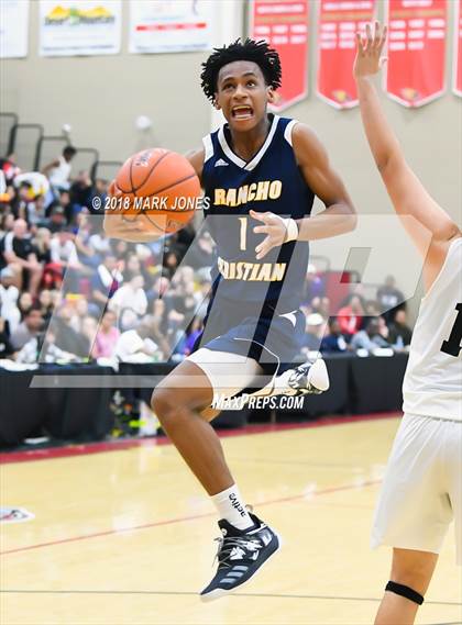 Thumbnail 3 in Rancho Christian vs. Pinnacle (Hoophall West Tournament)  photogallery.