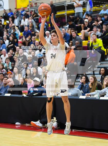 Thumbnail 3 in Rancho Christian vs. Pinnacle (Hoophall West Tournament)  photogallery.