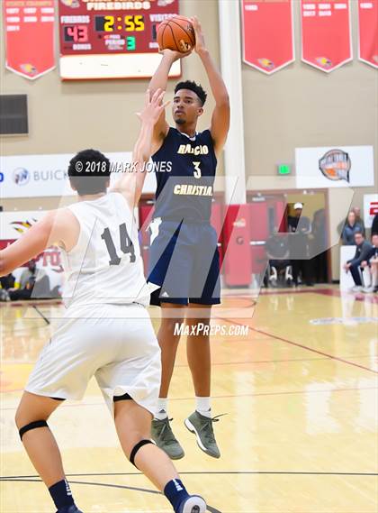 Thumbnail 3 in Rancho Christian vs. Pinnacle (Hoophall West Tournament)  photogallery.