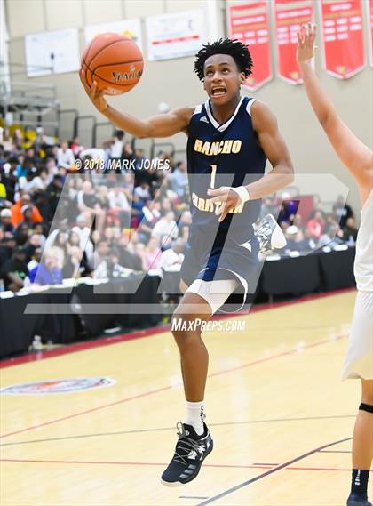 Thumbnail 1 in Rancho Christian vs. Pinnacle (Hoophall West Tournament)  photogallery.