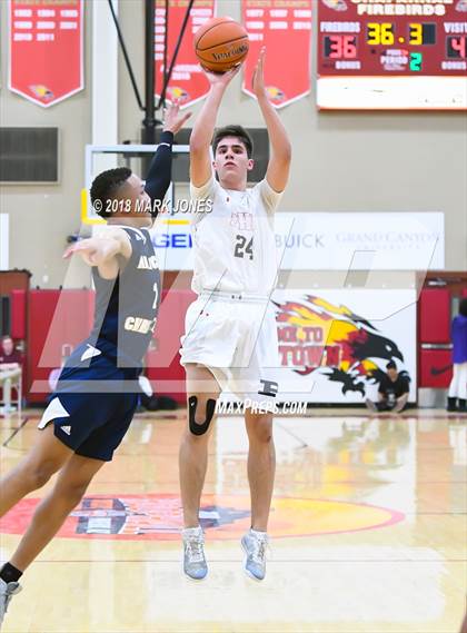 Thumbnail 2 in Rancho Christian vs. Pinnacle (Hoophall West Tournament)  photogallery.