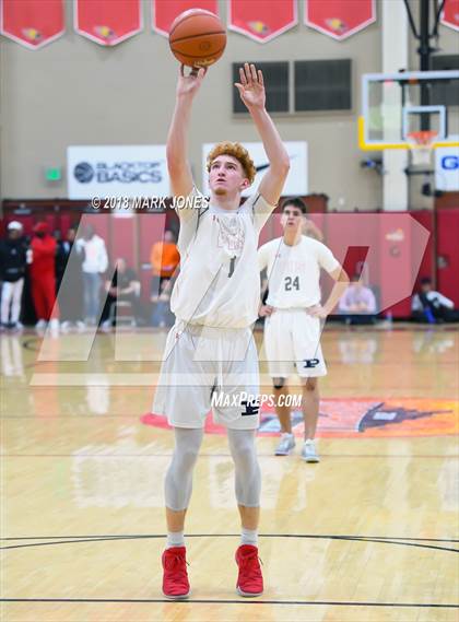 Thumbnail 3 in Rancho Christian vs. Pinnacle (Hoophall West Tournament)  photogallery.