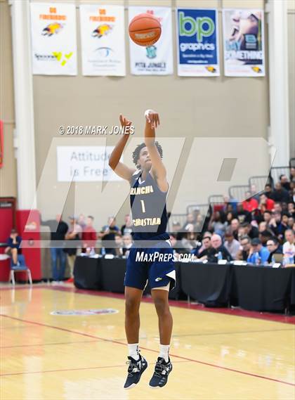 Thumbnail 3 in Rancho Christian vs. Pinnacle (Hoophall West Tournament)  photogallery.