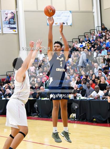 Thumbnail 2 in Rancho Christian vs. Pinnacle (Hoophall West Tournament)  photogallery.