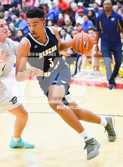 Thumbnail 1 in Rancho Christian vs. Pinnacle (Hoophall West Tournament)  photogallery.