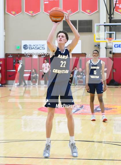 Thumbnail 3 in Rancho Christian vs. Pinnacle (Hoophall West Tournament)  photogallery.