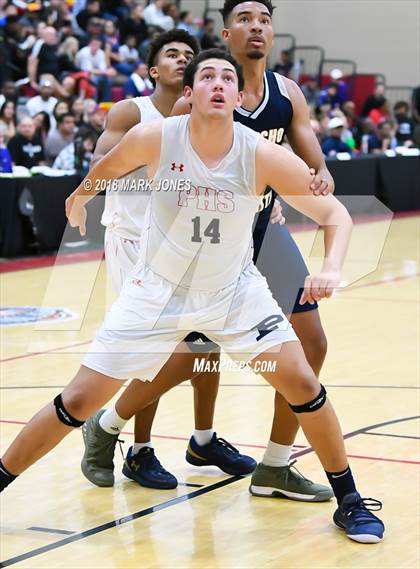 Thumbnail 3 in Rancho Christian vs. Pinnacle (Hoophall West Tournament)  photogallery.