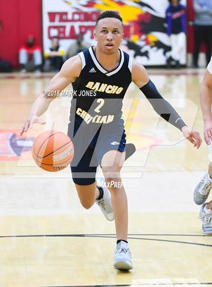 Thumbnail 1 in Rancho Christian vs. Pinnacle (Hoophall West Tournament)  photogallery.