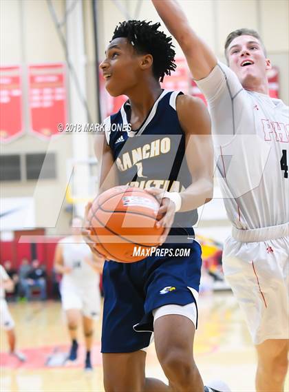 Thumbnail 2 in Rancho Christian vs. Pinnacle (Hoophall West Tournament)  photogallery.