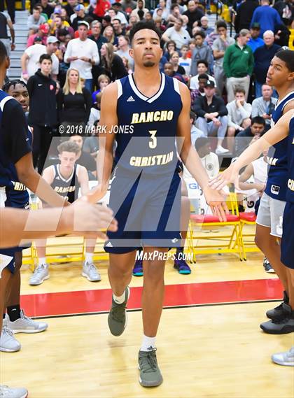 Thumbnail 3 in Rancho Christian vs. Pinnacle (Hoophall West Tournament)  photogallery.