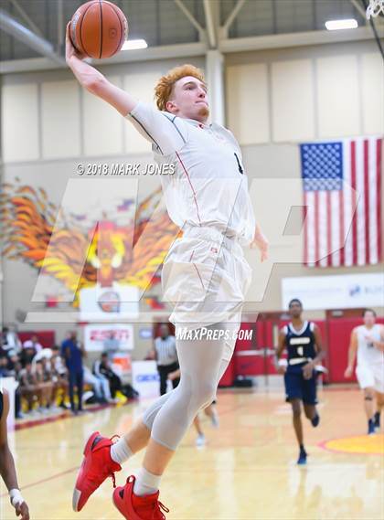 Thumbnail 1 in Rancho Christian vs. Pinnacle (Hoophall West Tournament)  photogallery.