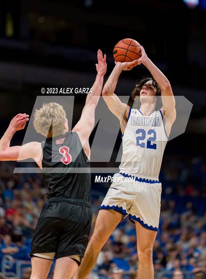 Thumbnail 3 in Lipan vs New Home (UIL 2A Basketball Semifinal) photogallery.