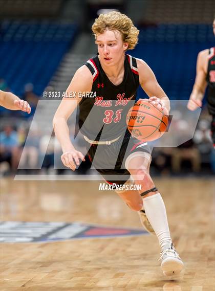 Thumbnail 3 in Lipan vs New Home (UIL 2A Basketball Semifinal) photogallery.