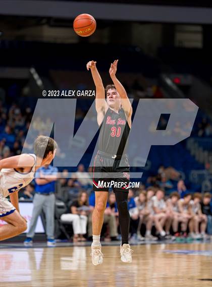 Thumbnail 3 in Lipan vs New Home (UIL 2A Basketball Semifinal) photogallery.