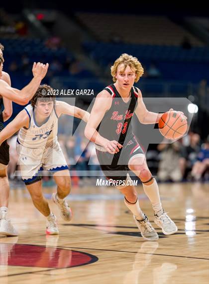 Thumbnail 2 in Lipan vs New Home (UIL 2A Basketball Semifinal) photogallery.
