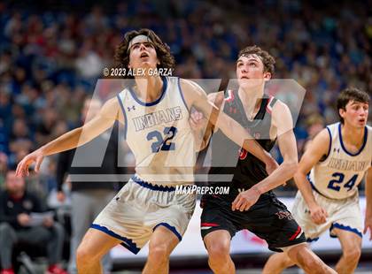 Thumbnail 2 in Lipan vs New Home (UIL 2A Basketball Semifinal) photogallery.