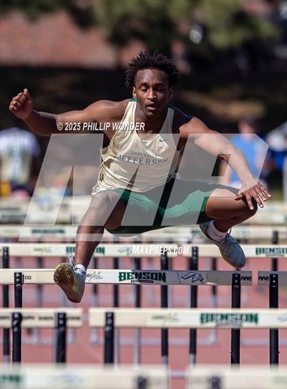 Thumbnail 3 in Benson Invitational (Boys 110M Hurdle)  photogallery.