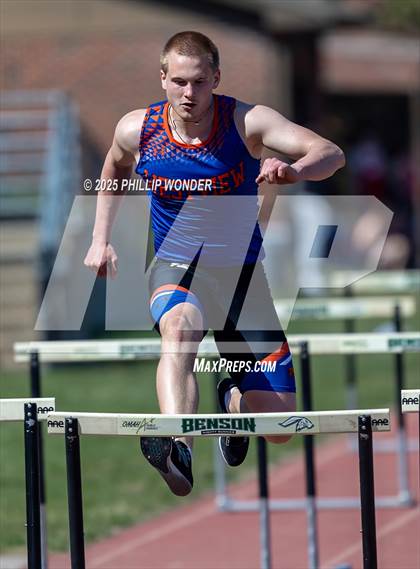 Thumbnail 1 in Benson Invitational (Boys 110M Hurdle)  photogallery.