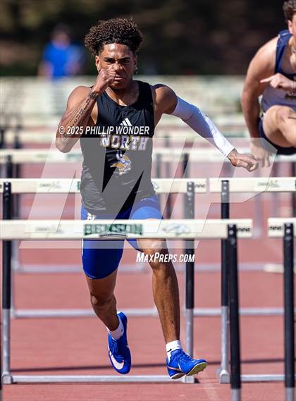 Thumbnail 3 in Benson Invitational (Boys 110M Hurdle)  photogallery.