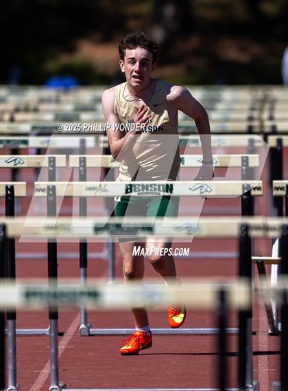 Thumbnail 1 in Benson Invitational (Boys 110M Hurdle)  photogallery.
