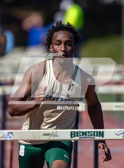 Thumbnail 3 in Benson Invitational (Boys 110M Hurdle)  photogallery.