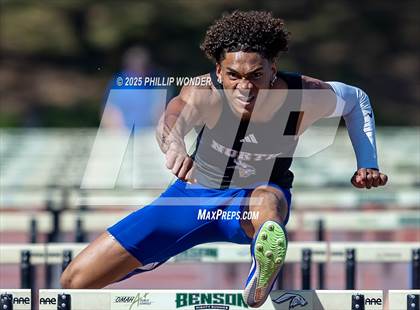 Thumbnail 1 in Benson Invitational (Boys 110M Hurdle)  photogallery.