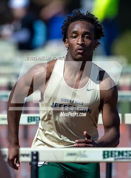 Thumbnail 1 in Benson Invitational (Boys 110M Hurdle)  photogallery.