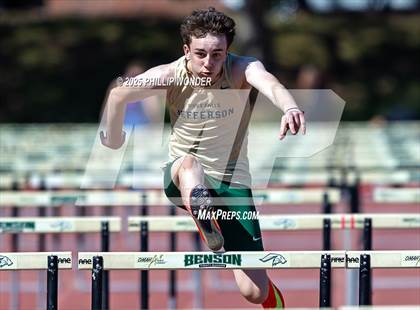 Thumbnail 1 in Benson Invitational (Boys 110M Hurdle)  photogallery.