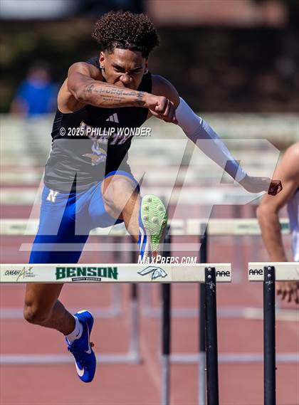Thumbnail 1 in Benson Invitational (Boys 110M Hurdle)  photogallery.