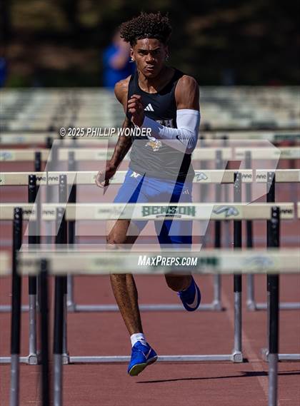 Thumbnail 1 in Benson Invitational (Boys 110M Hurdle)  photogallery.