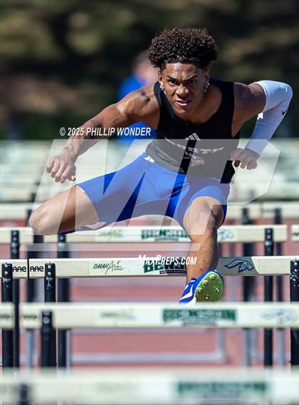 Thumbnail 2 in Benson Invitational (Boys 110M Hurdle)  photogallery.